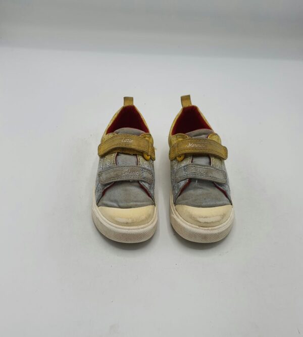Tenisi copii Clarks 23 material textil , gri - imagine 2