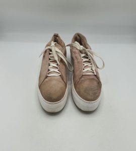 Adidasi dama 5th Avenue 41 material textil , piele intoarsa, crem - imagine 2