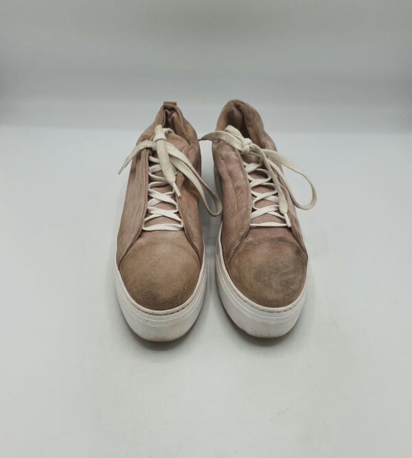 Adidasi dama 5th Avenue 41 material textil , piele intoarsa, crem - imagine 2