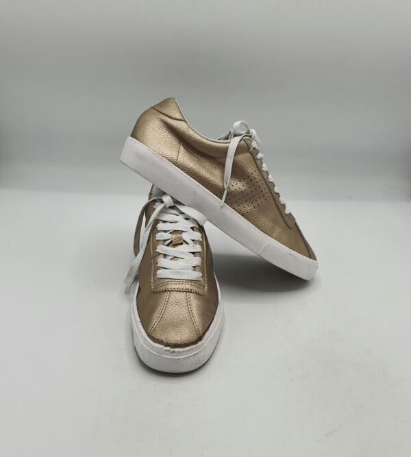 Adidasi dama H&M 36 imitatie de piele , auriu - imagine 1