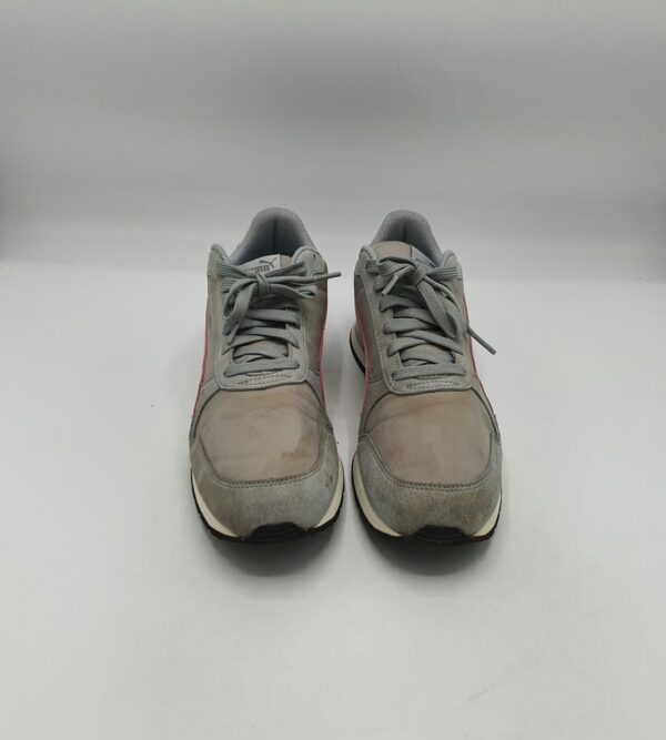 Adidasi dama Puma 40 material textil , piele intoarsa , gri - imagine 2