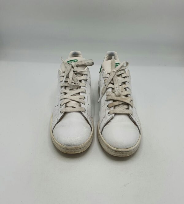 Adidasi dama Adidas 39 imitatie de piele , alb verde - imagine 2