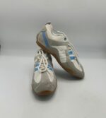 Adidasi dama Casual 37 material textil , piele intoarsa , alb gri