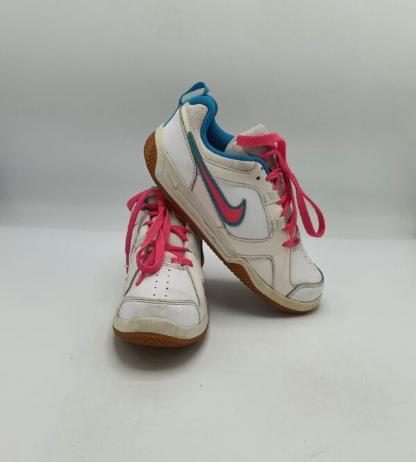 Adidasi copii Nike 35,5 piele , alb roz - imagine 1