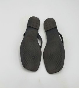 Slapi  dama Primark 37 imitatie de piele , negru - imagine 4