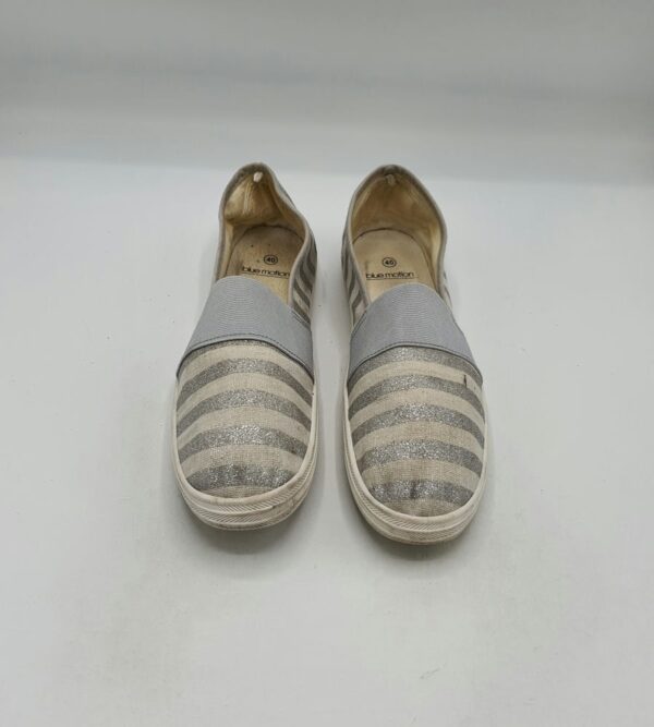 Espadrile dama Blue Motion 40 material textil , alb gri - imagine 2