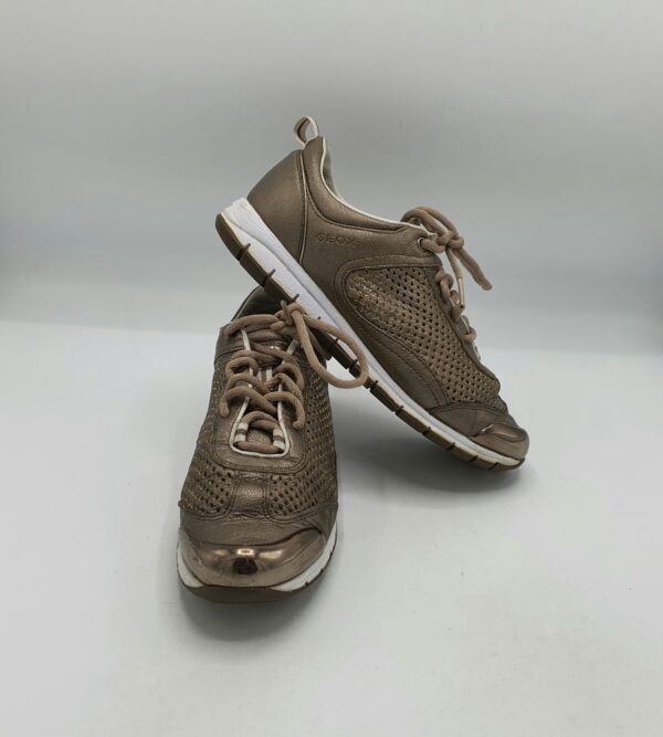 Adidasi dama Geox 37 imitatie de piele , auriu - imagine 1