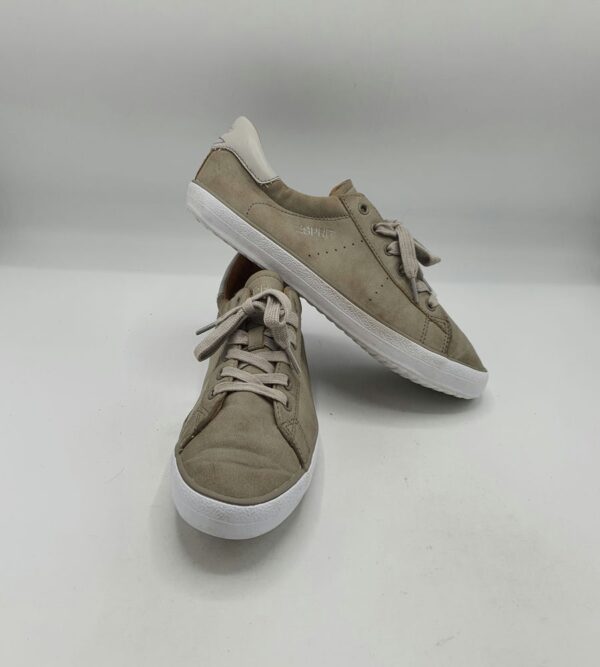 Tenisi  dama Esprit   39 imitatie de piele , gri - imagine 1