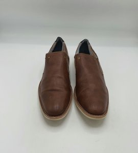 Pantofi barbati  Venice 41 ,imitatie de piele , material textil , maro - imagine 2