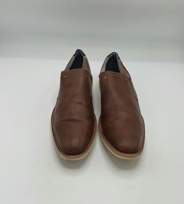 Pantofi barbati  Venice 41 ,imitatie de piele , material textil , maro - imagine 2