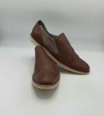 Pantofi barbati  Venice 41 ,imitatie de piele , material textil , maro