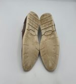 Pantofi barbati  Venice 41 ,imitatie de piele , material textil , maro - imagine 4