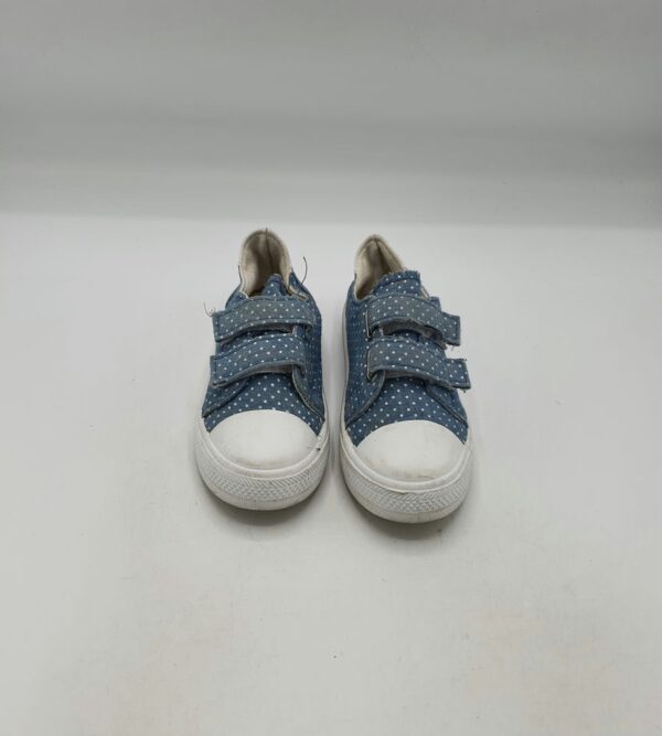 Tenisi copii  29 material textil , albastru alb - imagine 2