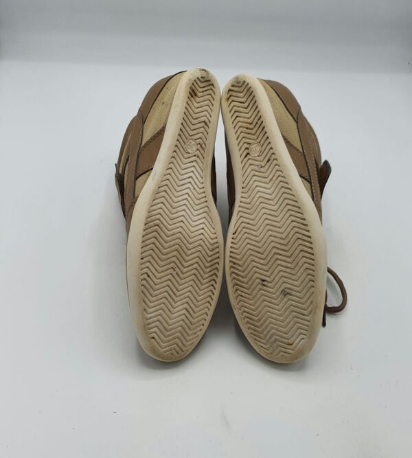 Adidasi dama 39 imitatie de piele , material textil , maro - imagine 4
