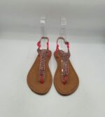 Sandale dama  40 imitatie de piele, roz - imagine 2