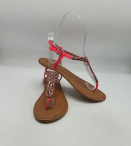 Sandale dama 40 imitatie de piele, roz
