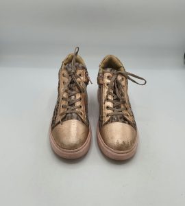 Adidasi copii Friboo 35 imitatie de piele , piele intoarsa , maro negru - imagine 2