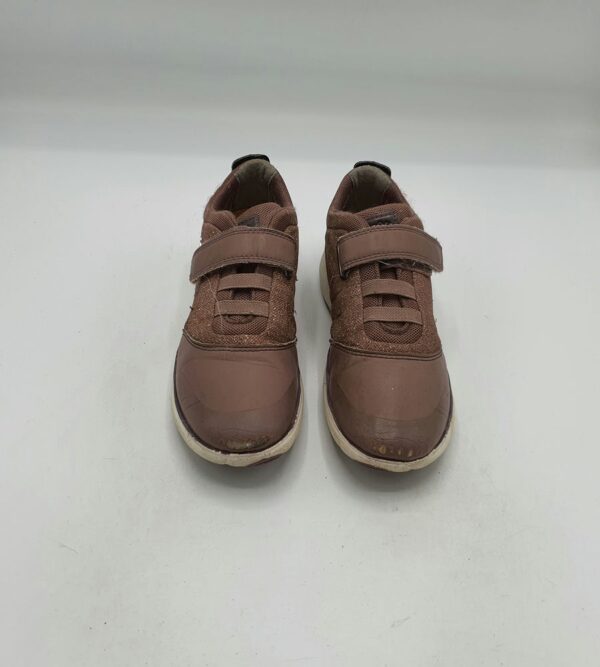 Adidasi copii Geox 31 imitatie de piele  , material textil ,  maro - imagine 2