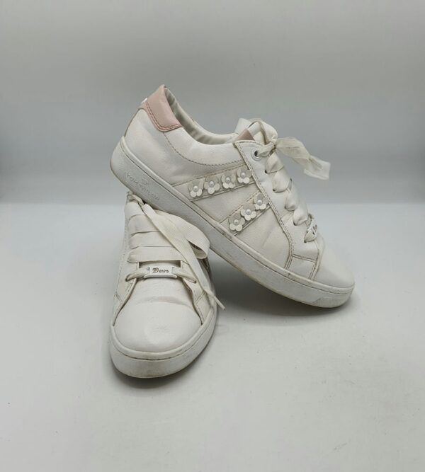 Adidasi  dama Tom Tailor 40 imitatie de piele , alb - imagine 1