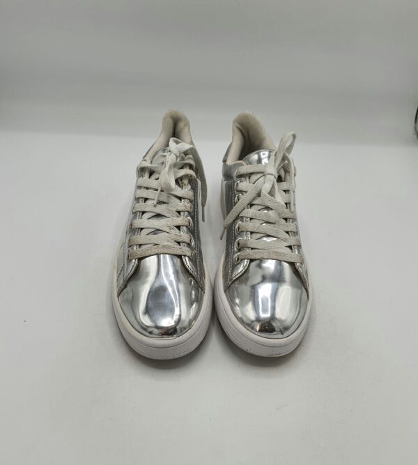 Adidasi dama 39 imitatie de piele , gri - imagine 2