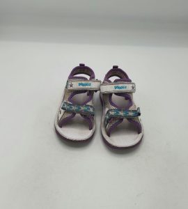 Sandale copii Clarks 26 imitatie de piele , material textil , alb mov - imagine 2