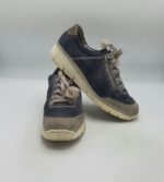Adidasi dama Rieker 39 imitatie de piele , piele intoarsa , gri albastru - imagine 3