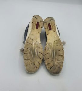 Adidasi dama Rieker 39 imitatie de piele , piele intoarsa , gri albastru - imagine 4