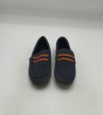 Mocasini copii 27 material textil , bleumarin maro - imagine 2