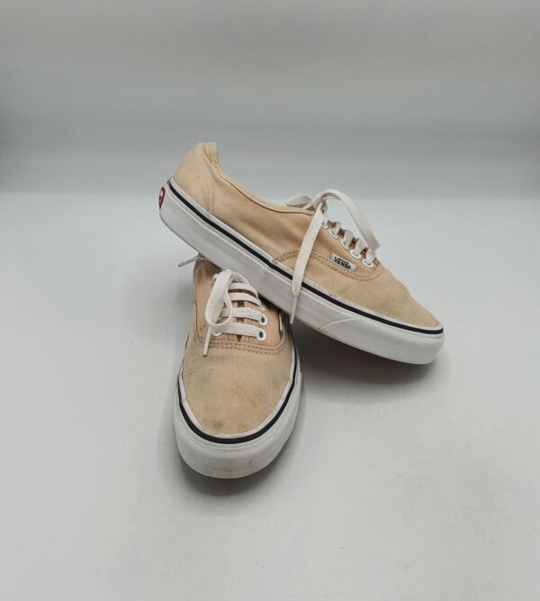 Tenisi dama Vans 38.5 material textil , crem alb - imagine 1