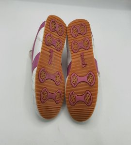 Adidasi dama Dockers 41 imitatie de piele, piele , alb roz - imagine 4