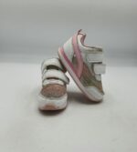 Adidasi copii F&F 22 imitatie de piele , material textil , alb roz