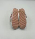 Adidasi copii F&F 22 imitatie de piele , material textil , alb roz - imagine 4