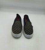 Espadrile dama 38 material textil , negru alb - imagine 2