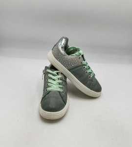 Adidasi copii Linshi 28 imitatie de piele , gri verde