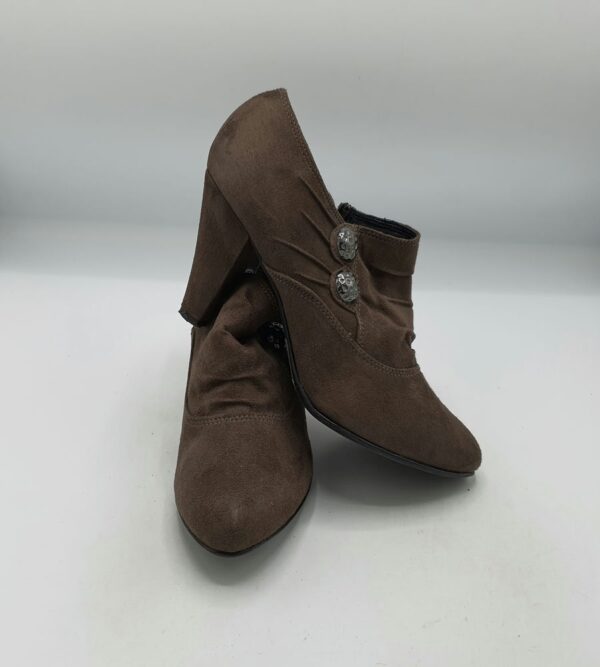 Botine dama Graceland 38 material textil , maro - imagine 1