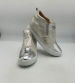 Botine dama Collection 41 imitatie de piele , argintiu gri