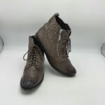 Ghete  dama Caprice 40 piele , imitatie de piele , gri