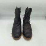 Cizme dama ModeQueen 39 imitatie de piele , negru - imagine 2