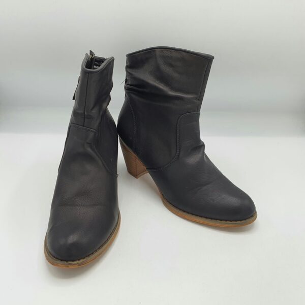 Cizme dama ModeQueen 39 imitatie de piele , negru - imagine 1