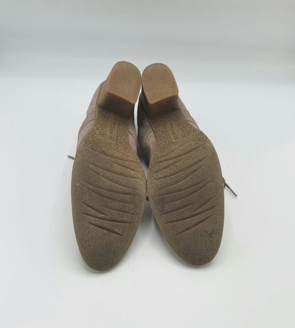Botine  dama Tamaris 41 piele intoarsa , maro - imagine 4