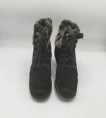 Botine  dama Tamaris 39 piele intoarsa , negru - imagine 2