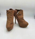 Botine dama Beauty Girls 39 material textil , maro