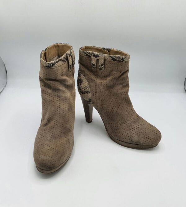 Botine dama  39 piele , maro - imagine 1