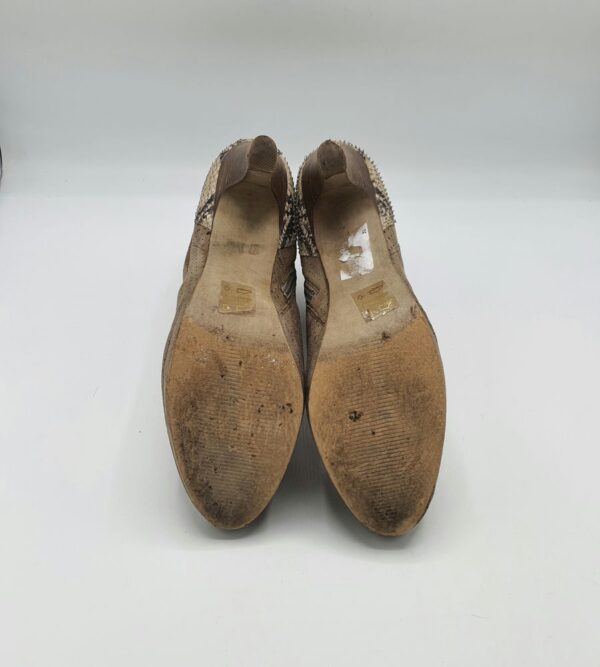 Botine dama  39 piele , maro - imagine 4