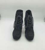 Botine  dama Zign 39 piele intoarsa , negru - imagine 2