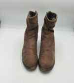 Botine dama Soliver 39 imitatie de piele , material textil , maro - imagine 2