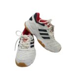 Adidasi dama Adidas 36, material textil, imitatie de piele, alb