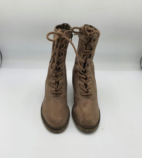 Botine dama 38 material textil , maro - imagine 2