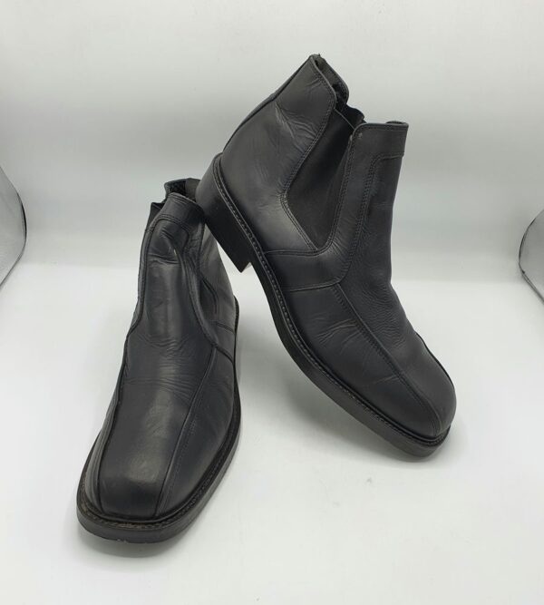 Ghete barbati   Burton 46 imitatie de piele, material textil , negru - imagine 1