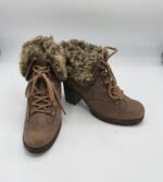 Botine dama  Gabor 37.5 imitatie de piele , piele, maro